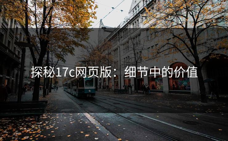探秘17c网页版：细节中的价值