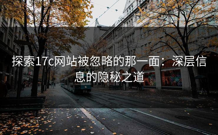 探索17c网站被忽略的那一面：深层信息的隐秘之道
