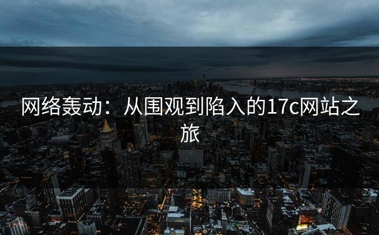 网络轰动：从围观到陷入的17c网站之旅
