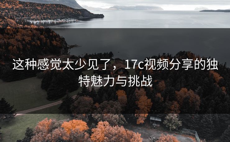 这种感觉太少见了，17c视频分享的独特魅力与挑战