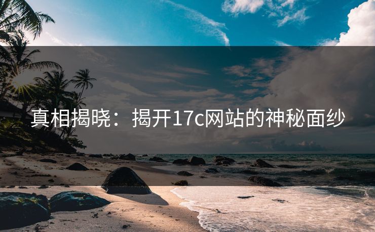 真相揭晓：揭开17c网站的神秘面纱
