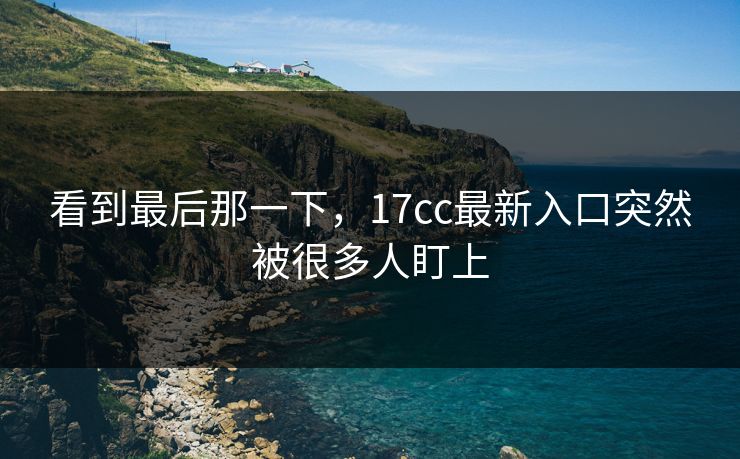 看到最后那一下，17cc最新入口突然被很多人盯上